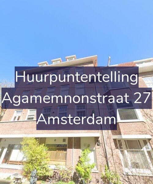Foto gevel Huurpuntentelling voor Agamemnonstraat 27, Amsterdam