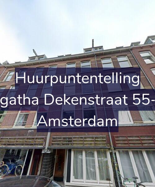Foto gevel Huurpuntentelling voor Agatha Dekenstraat 55-1, Amsterdam