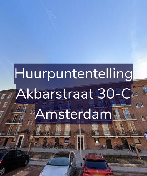 Foto gevel Huurpuntentelling voor Akbarstraat 30-C, Amsterdam