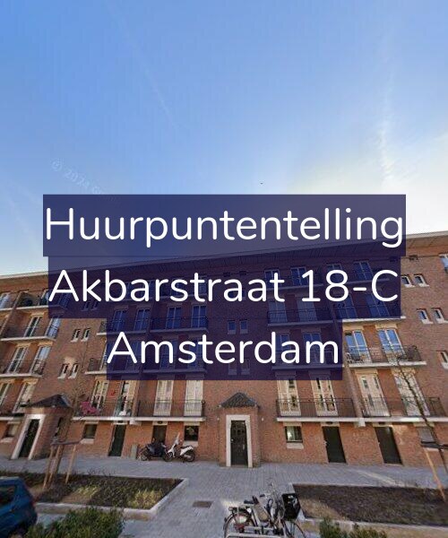 Foto gevel Huurpuntentelling voor Akbarstraat 18-C, Amsterdam