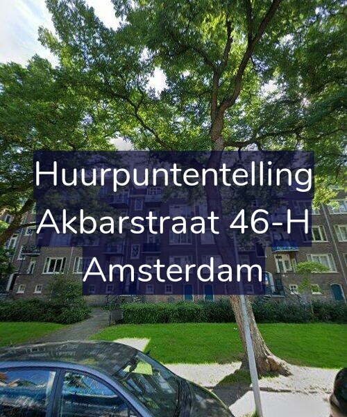 Foto gevel Huurpuntentelling voor Akbarstraat 46-H, Amsterdam