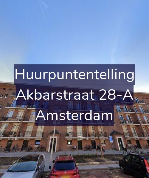 Foto gevel Huurpuntentelling voor Akbarstraat 28-A, Amsterdam