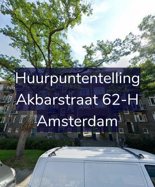 Foto gevel Huurpuntentelling voor Akbarstraat 62-H, Amsterdam