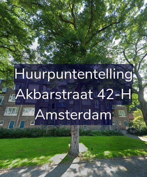 Foto gevel Huurpuntentelling voor Akbarstraat 42-H, Amsterdam