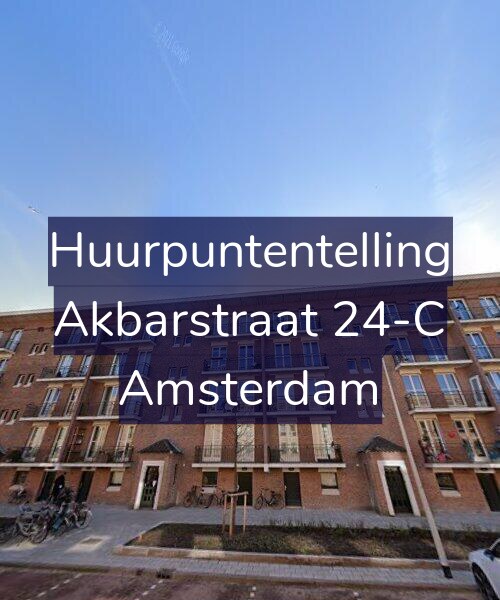 Foto gevel Huurpuntentelling voor Akbarstraat 24-C, Amsterdam