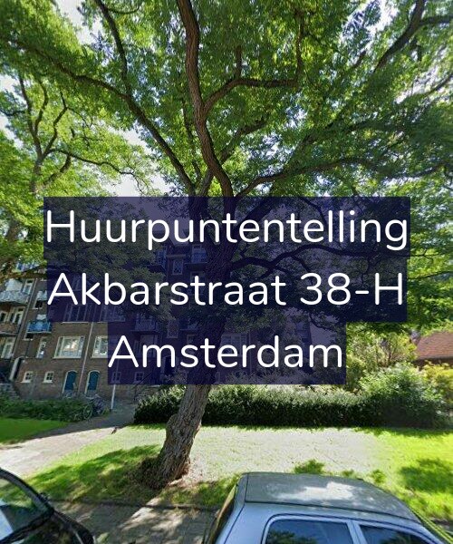 Foto gevel Huurpuntentelling voor Akbarstraat 38-H, Amsterdam