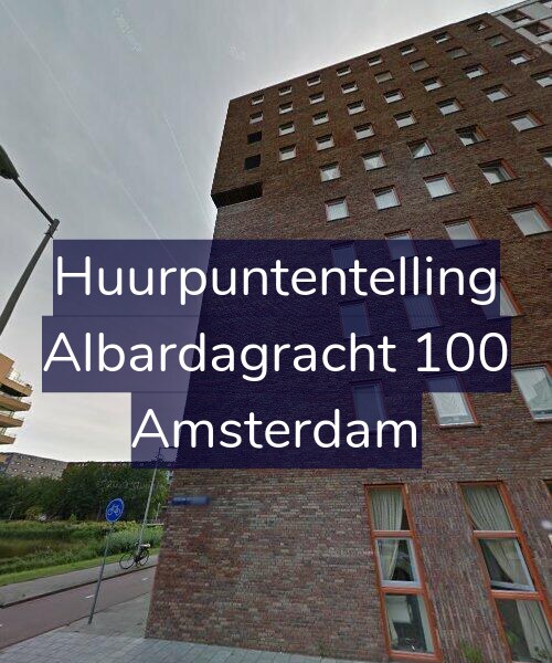 Foto gevel Huurpuntentelling voor Albardagracht 100, Amsterdam