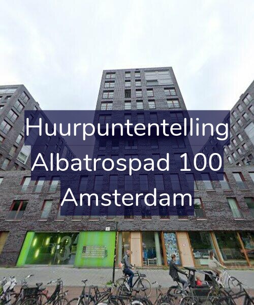 Foto gevel Huurpuntentelling voor Albatrospad 100, Amsterdam