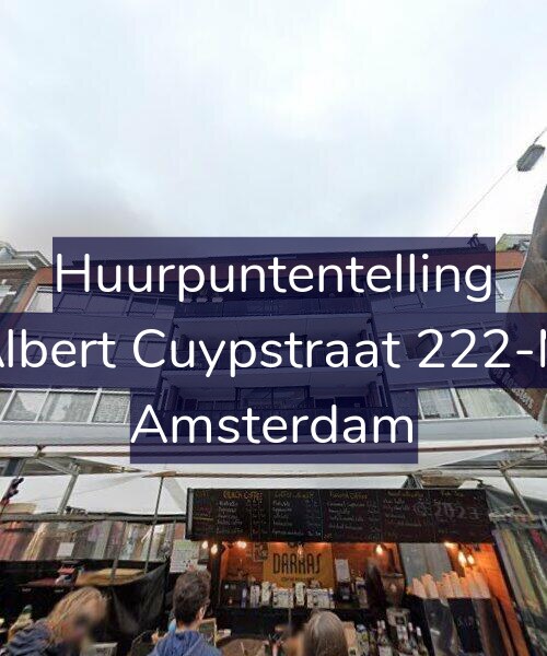 Foto gevel Huurpuntentelling voor Albert Cuypstraat 222-M, Amsterdam