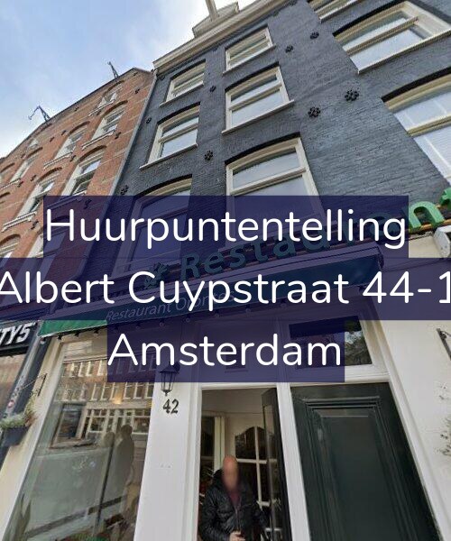 Foto gevel Huurpuntentelling voor Albert Cuypstraat 44-1, Amsterdam