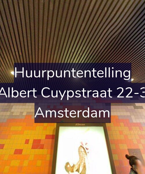 Foto gevel Huurpuntentelling voor Albert Cuypstraat 22-3, Amsterdam