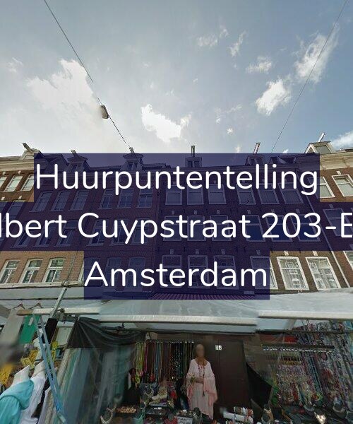 Foto gevel Huurpuntentelling voor Albert Cuypstraat 203-B4, Amsterdam