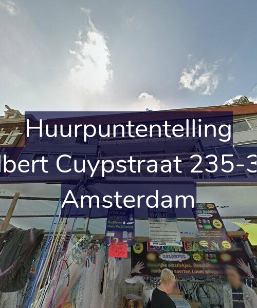 Foto gevel Huurpuntentelling voor Albert Cuypstraat 235-3V, Amsterdam