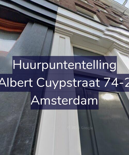 Foto gevel Huurpuntentelling voor Albert Cuypstraat 74-2, Amsterdam