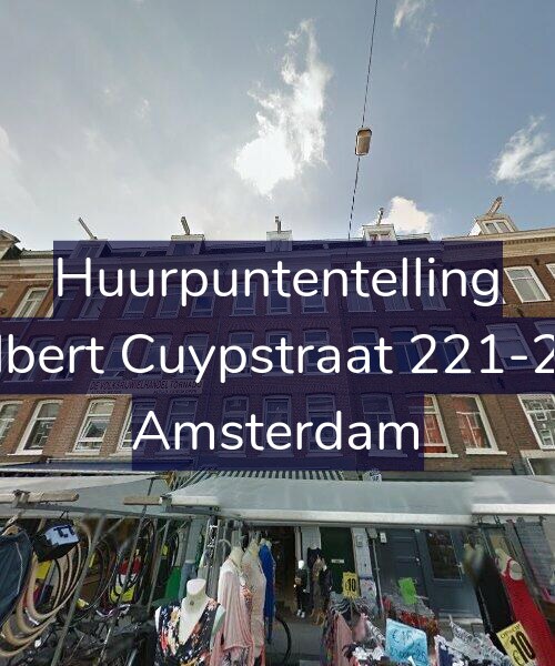 Foto gevel Huurpuntentelling voor Albert Cuypstraat 221-2V, Amsterdam