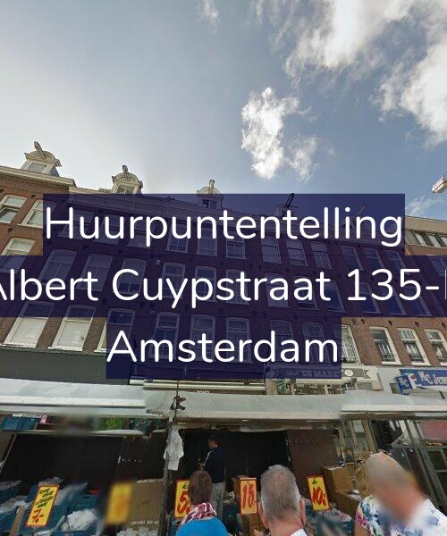 Foto gevel Huurpuntentelling voor Albert Cuypstraat 135-B, Amsterdam