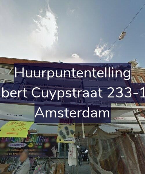 Foto gevel Huurpuntentelling voor Albert Cuypstraat 233-1A, Amsterdam