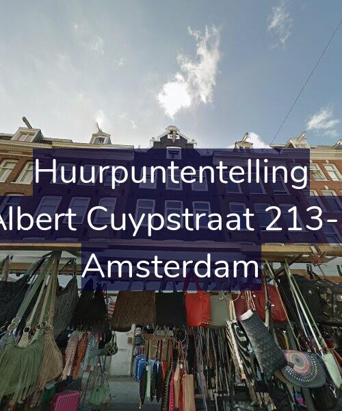 Foto gevel Huurpuntentelling voor Albert Cuypstraat 213-3, Amsterdam