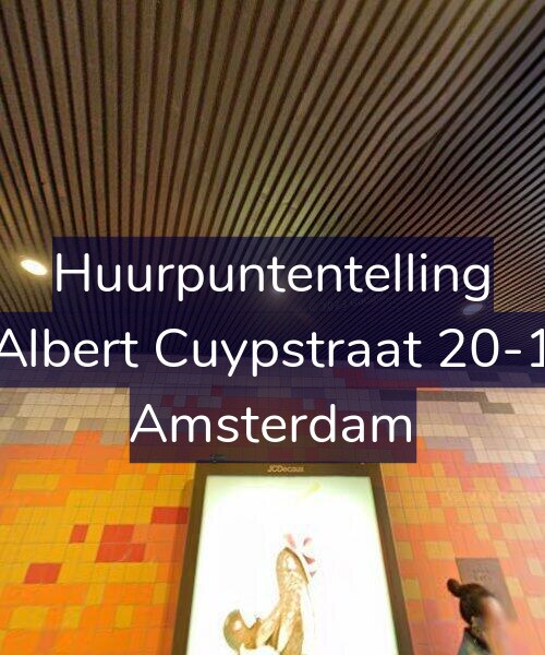 Foto gevel Huurpuntentelling voor Albert Cuypstraat 20-1, Amsterdam