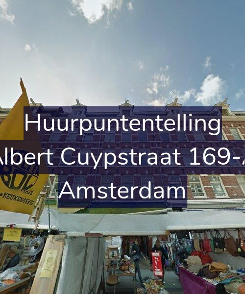 Foto gevel Huurpuntentelling voor Albert Cuypstraat 169-A, Amsterdam
