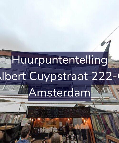 Foto gevel Huurpuntentelling voor Albert Cuypstraat 222-G, Amsterdam