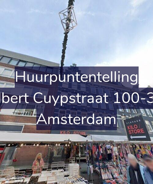 Foto gevel Huurpuntentelling voor Albert Cuypstraat 100-3A, Amsterdam