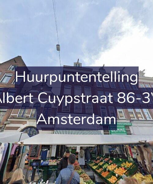 Foto gevel Huurpuntentelling voor Albert Cuypstraat 86-3V, Amsterdam