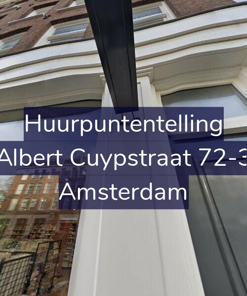 Foto gevel Huurpuntentelling voor Albert Cuypstraat 72-3, Amsterdam
