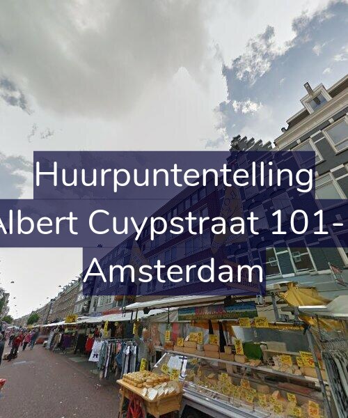Foto gevel Huurpuntentelling voor Albert Cuypstraat 101-1, Amsterdam