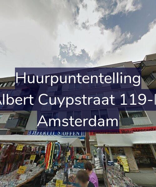 Foto gevel Huurpuntentelling voor Albert Cuypstraat 119-D, Amsterdam