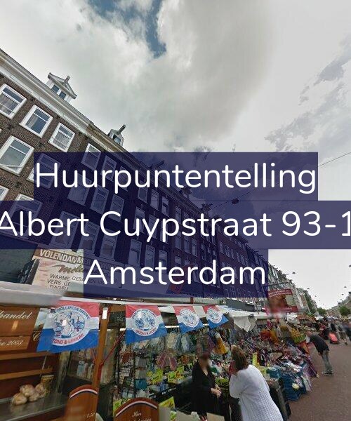 Foto gevel Huurpuntentelling voor Albert Cuypstraat 93-1, Amsterdam