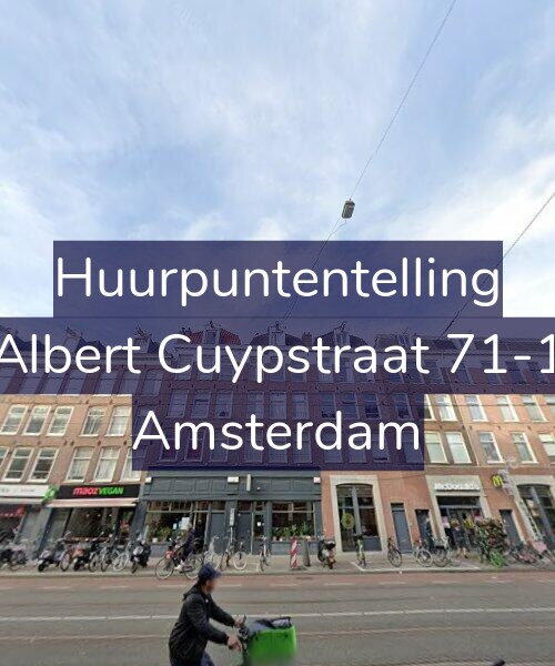 Foto gevel Huurpuntentelling voor Albert Cuypstraat 71-1, Amsterdam