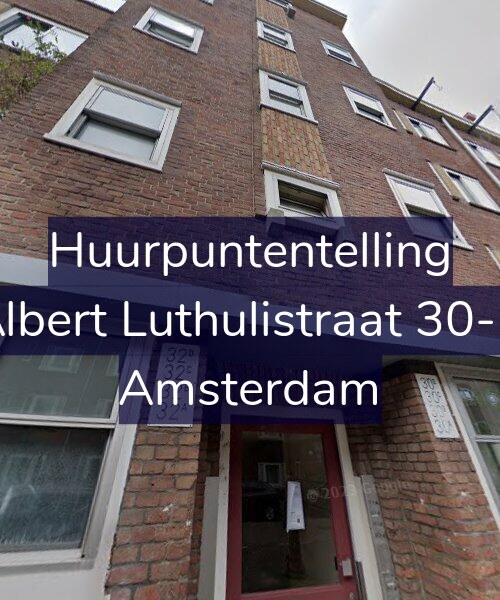 Foto gevel Huurpuntentelling voor Albert Luthulistraat 30-B, Amsterdam