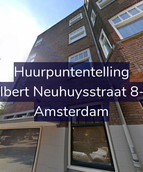 Foto gevel Huurpuntentelling voor Albert Neuhuysstraat 8-1, Amsterdam