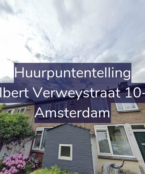Foto gevel Huurpuntentelling voor Albert Verweystraat 10-1, Amsterdam
