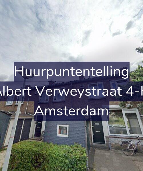 Foto gevel Huurpuntentelling voor Albert Verweystraat 4-H, Amsterdam