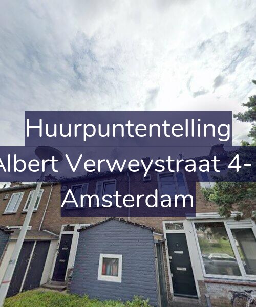 Foto gevel Huurpuntentelling voor Albert Verweystraat 4-1, Amsterdam