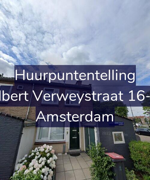 Foto gevel Huurpuntentelling voor Albert Verweystraat 16-H, Amsterdam