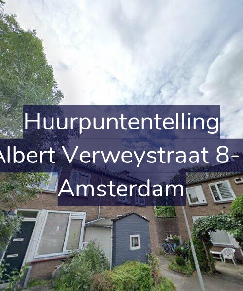 Foto gevel Huurpuntentelling voor Albert Verweystraat 8-1, Amsterdam