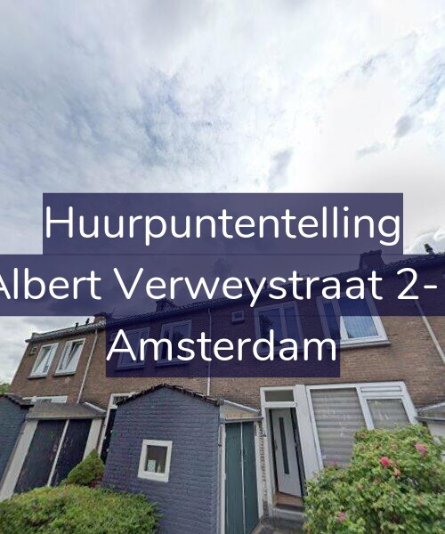 Foto gevel Huurpuntentelling voor Albert Verweystraat 2-1, Amsterdam