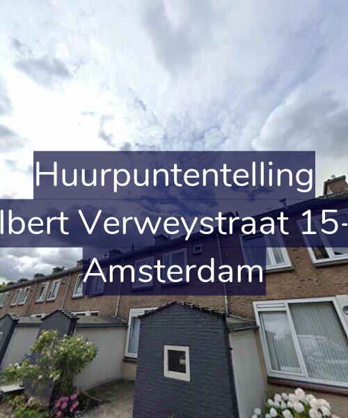 Foto gevel Huurpuntentelling voor Albert Verweystraat 15-1, Amsterdam