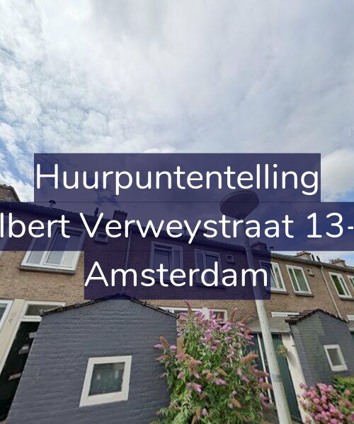 Foto gevel Huurpuntentelling voor Albert Verweystraat 13-1, Amsterdam