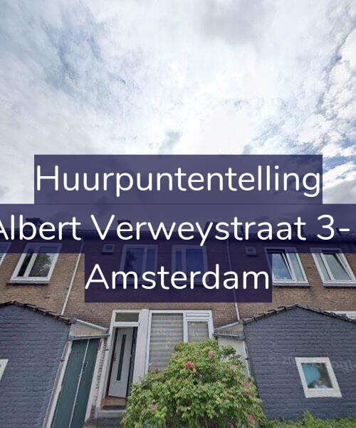 Foto gevel Huurpuntentelling voor Albert Verweystraat 3-1, Amsterdam