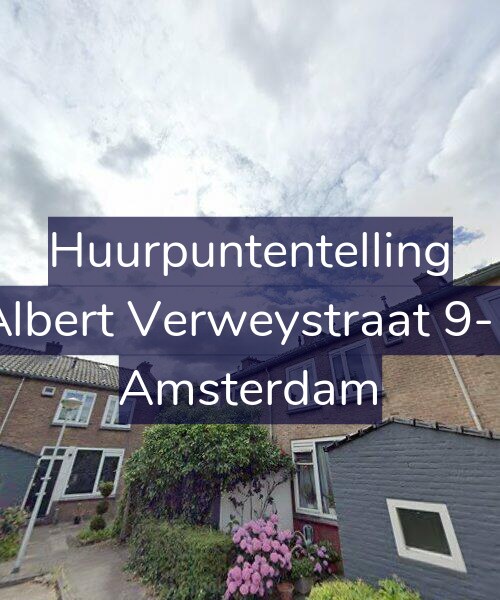 Foto gevel Huurpuntentelling voor Albert Verweystraat 9-1, Amsterdam