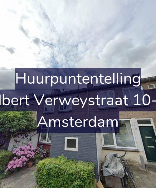 Foto gevel Huurpuntentelling voor Albert Verweystraat 10-H, Amsterdam