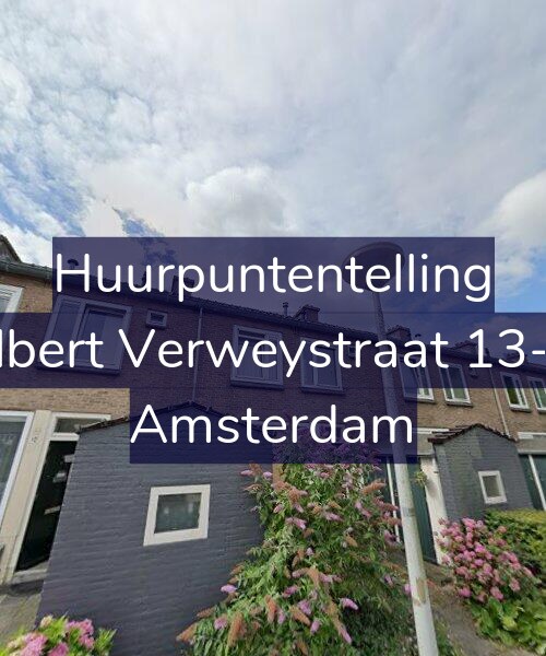 Foto gevel Huurpuntentelling voor Albert Verweystraat 13-H, Amsterdam