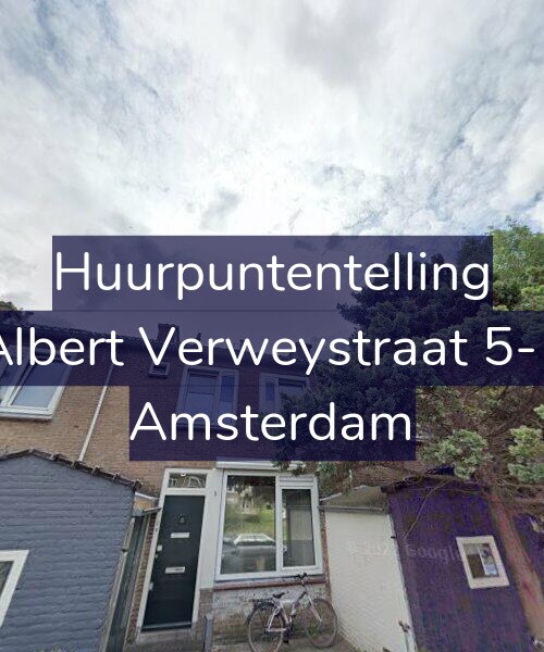 Foto gevel Huurpuntentelling voor Albert Verweystraat 5-1, Amsterdam