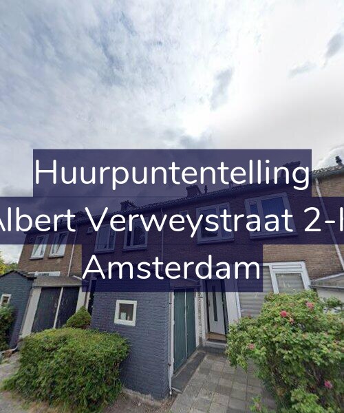 Foto gevel Huurpuntentelling voor Albert Verweystraat 2-H, Amsterdam