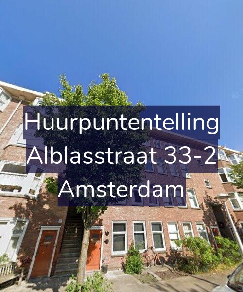 Foto gevel Huurpuntentelling voor Alblasstraat 33-2, Amsterdam