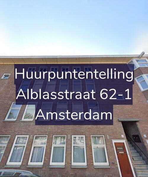 Foto gevel Huurpuntentelling voor Alblasstraat 62-1, Amsterdam